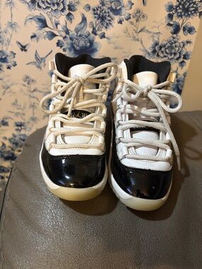 Jordan Kids Black and White High-Top Sneakers